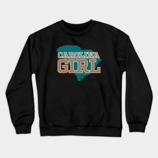 South Carolina Girl - Coastal Bronze Teal SC Crewneck Sweatshirt